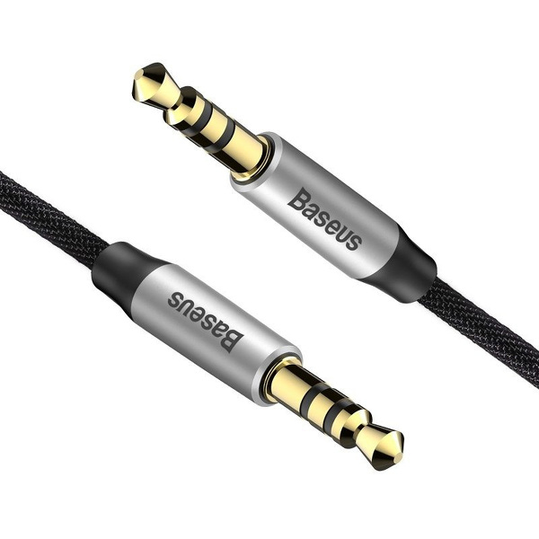 Zdjęcie produktu: Kabel audio Baseus Yiven M30 miniJack 3,5mm 1 m srebrno-czarny (CAM30-BS1) Zdjęcie produktu: Kabel audio Baseus Yiven M30 miniJack 3,5mm 1 m srebrno-czarny (CAM30-BS1)