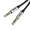 Miniatura zdjęcia: Kabel audio Baseus Yiven M30 miniJack 3,5mm 1,5 m srebrno-czarny (CAM30-CS1)