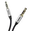 Miniatura zdjęcia: Kabel audio Baseus Yiven M30 miniJack 3,5mm 1,5 m srebrno-czarny (CAM30-CS1)