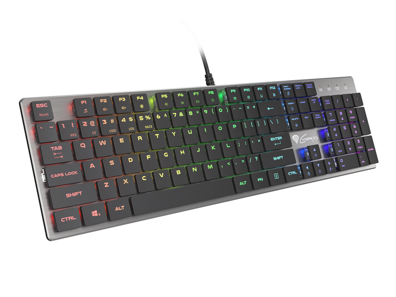 Zdjęcie produktu: Klawiatura Mechaniczna Genesis Thor 420 RGB Slim