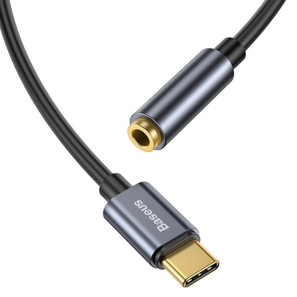 Zdjęcie produktu: Adapter Audio Baseus L54 TYP-C + minijack 3,5mm (szary) (CATL54-0G)