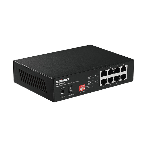 Zdjęcie produktu: EDIMAX ES-1008PHE V2 8-Portowy Switch 4xPoE+