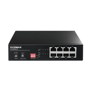 Miniatura produktu: EDIMAX ES-1008PHE V2 8-Portowy przełącznik z 4 portami PoE+ i DIP Switch