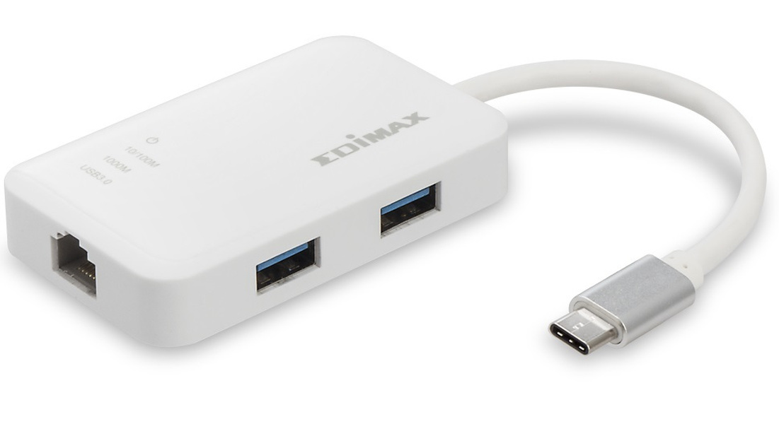 Zdjęcie produktu: EDIMAX EU-4308 Adapter USB-C LAN Gb+3 x USB