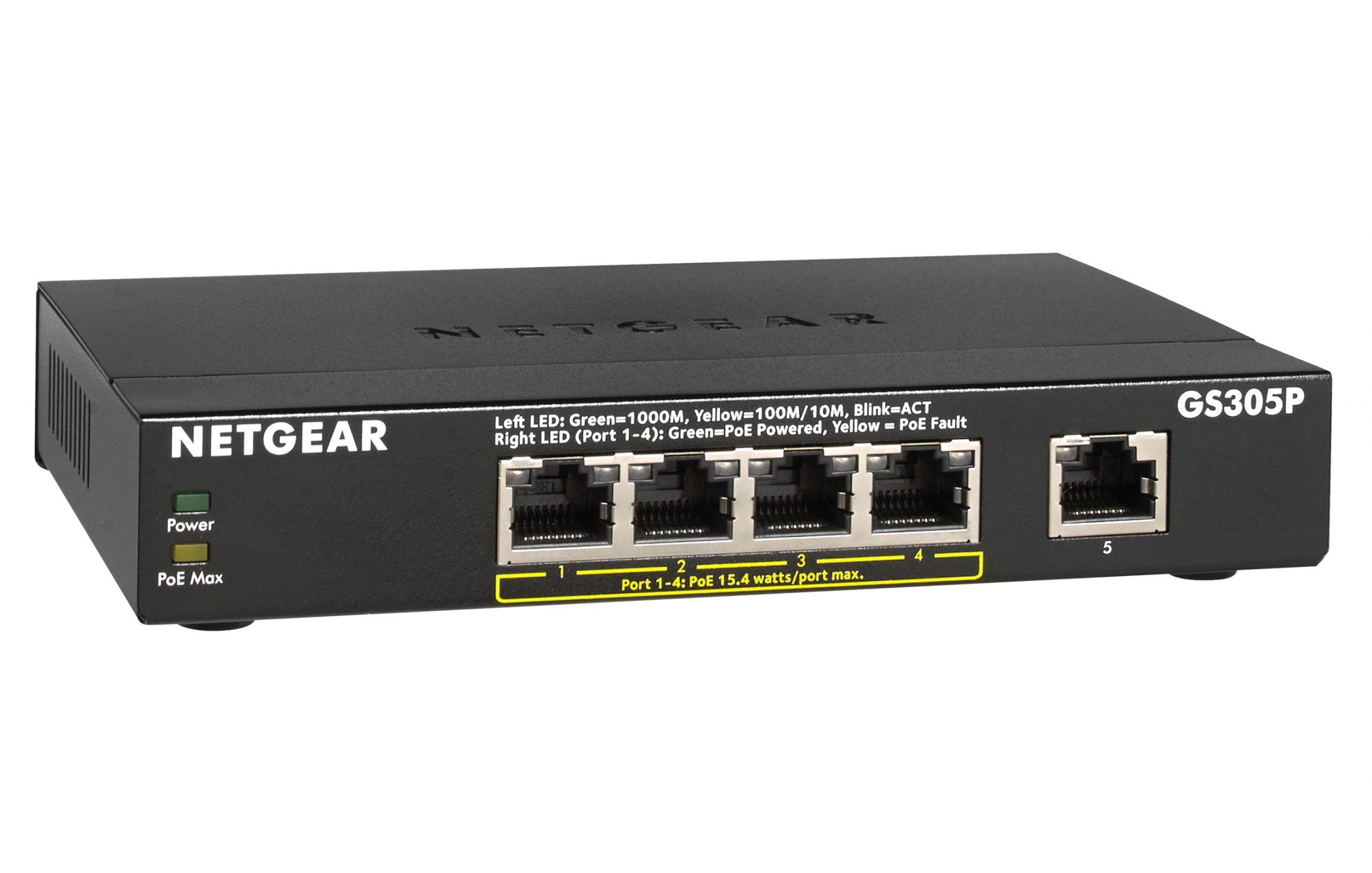 NETGEAR 5PT POE GIGABIT UNMANAGED SWITCH