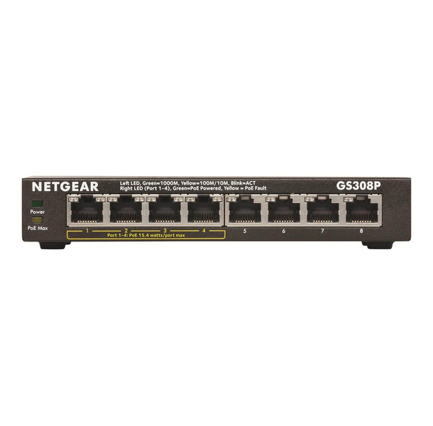 Zdjęcie produktu: NETGEAR 8PT UNMANAGED POE SWITCH Zdjęcie produktu: NETGEAR 8PT UNMANAGED POE SWITCH
