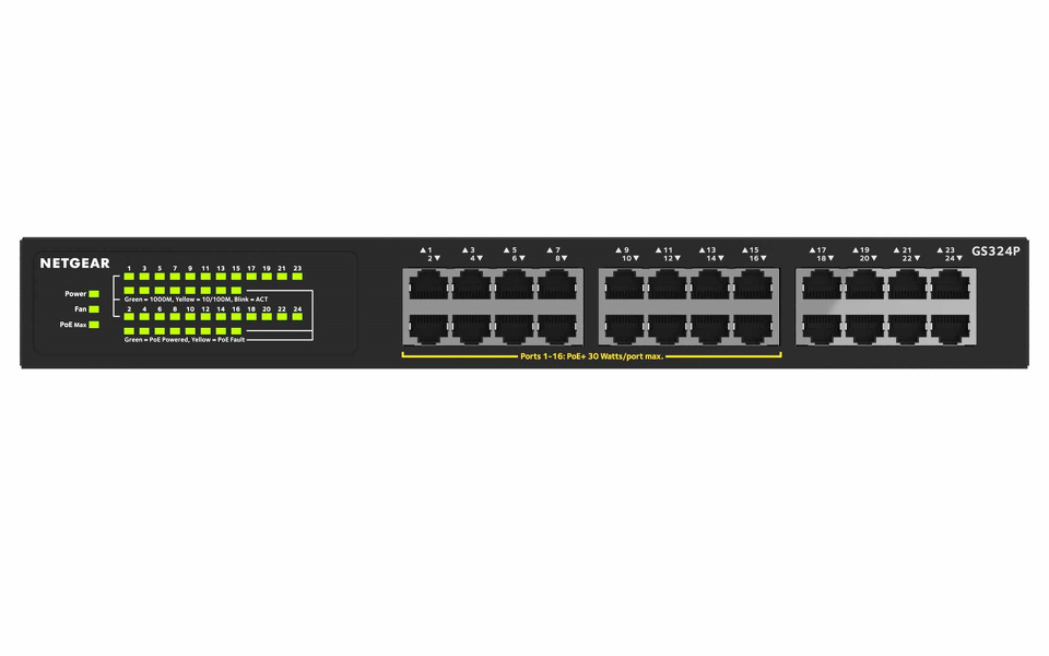Zdjęcie produktu: NETGEAR 24PT GIGE UNMNGED SWCH W/ POE+