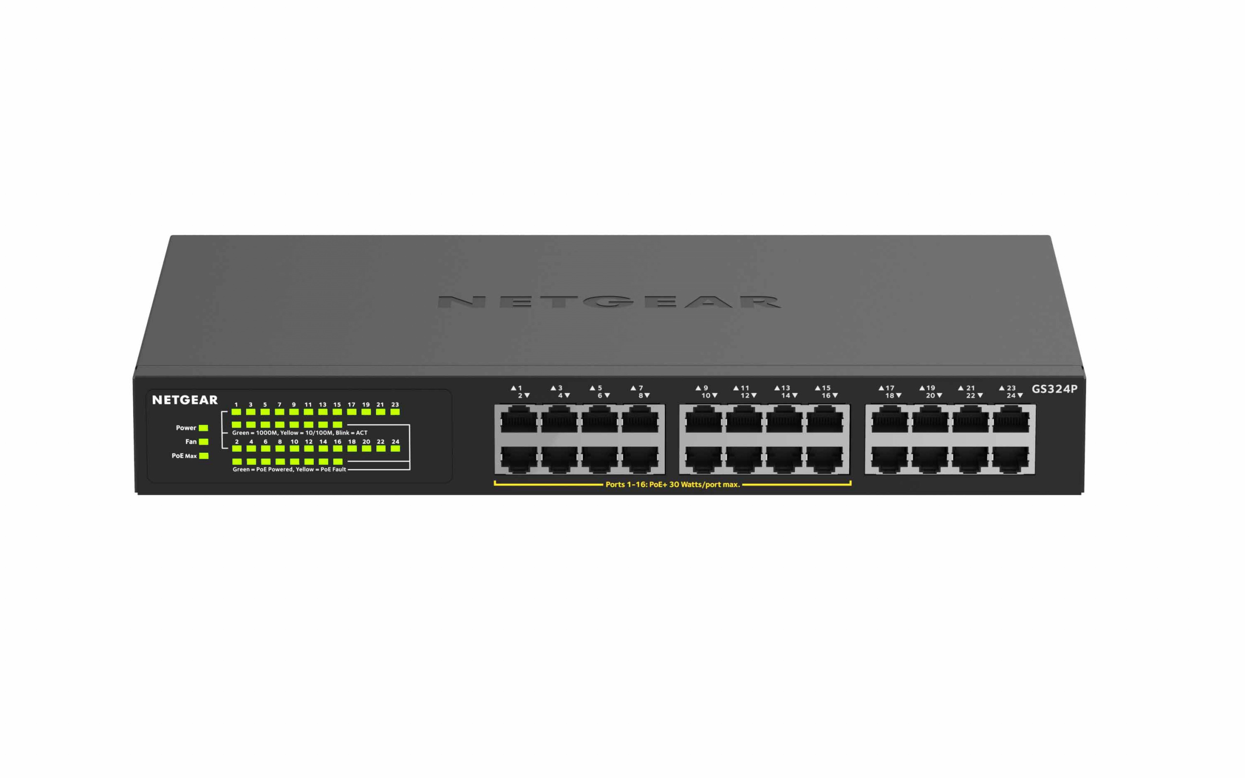 NETGEAR 24PT GIGE UNMNGED SWCH W/ POE+