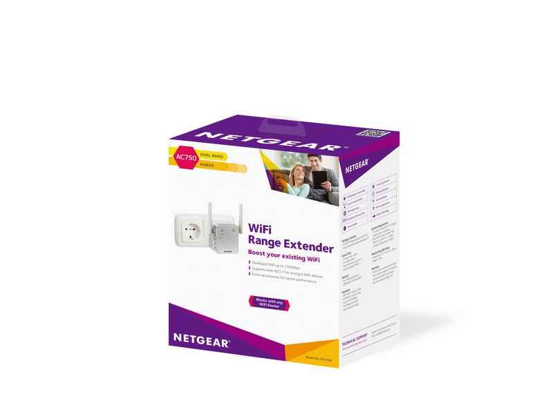 Zdjęcie produktu: Netgear 1PT AC750 Wifi Range Extender