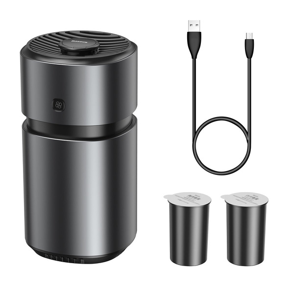 Zdjęcie produktu: Odświeżacz powietrza do auta Baseus Breeze Fan Air z funkcją oczyszczania formaldehydu (czarny) SUXUN-WF01