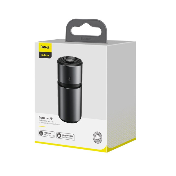 Zdjęcie produktu: Odświeżacz powietrza do auta Baseus Breeze Fan Air z funkcją oczyszczania formaldehydu (czarny) SUXUN-WF01