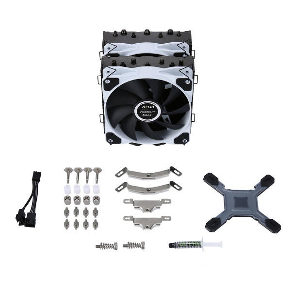 Zdjęcie produktu: Chłodzenie procesora Gelid Phantom Black Zdjęcie produktu: Chłodzenie procesora Gelid Phantom Black
