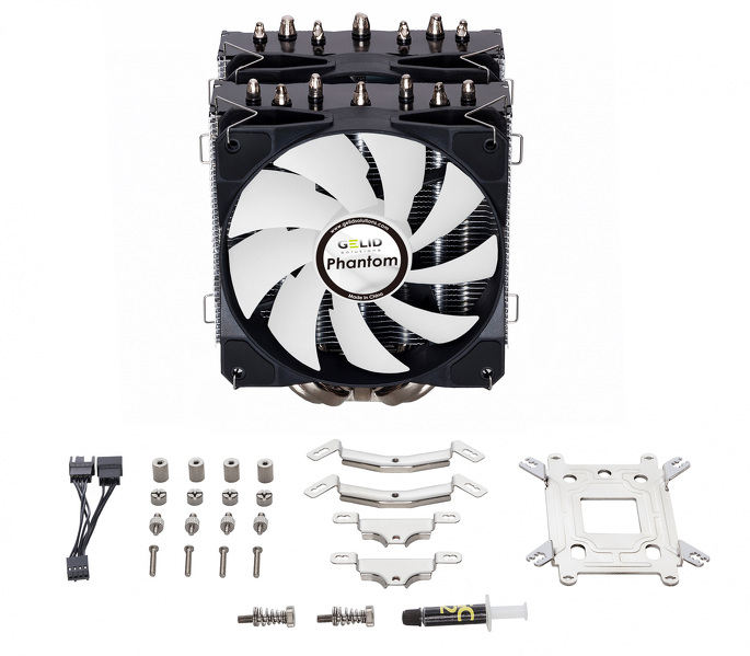 Zdjęcie produktu: Chłodzenie procesora Gelid Phantom Zdjęcie produktu: Chłodzenie procesora Gelid Phantom