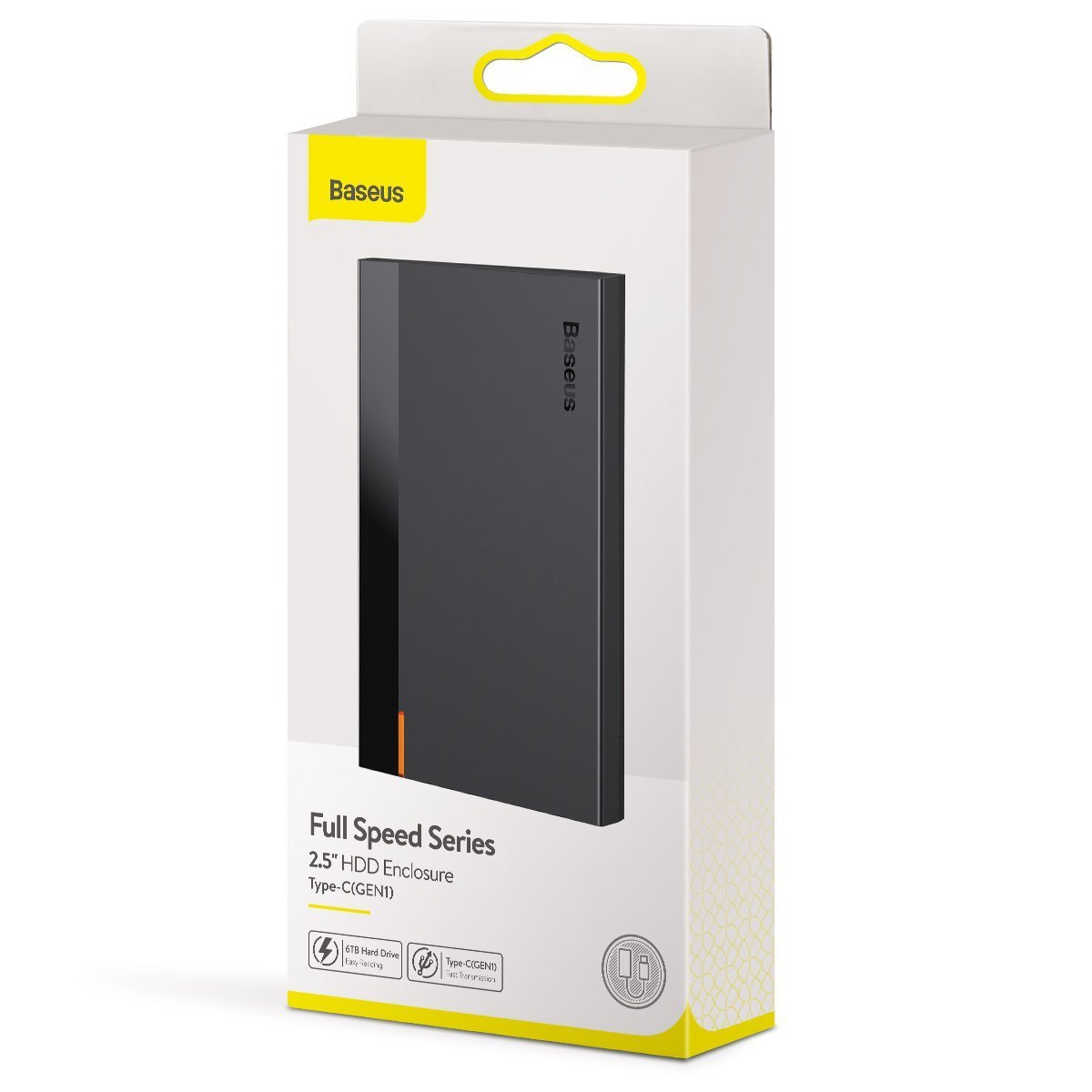 Obudowa zewnętrzna na dysk 2,5" HDD/SSD Baseus Full Speed Series, TYP-C Gen.2 (czarna) (CAYPH-C01)