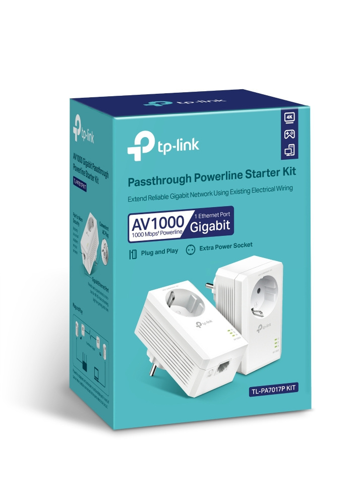 TP-Link TL-PA7017P AV1000 Powerline Adapter Starter Kit