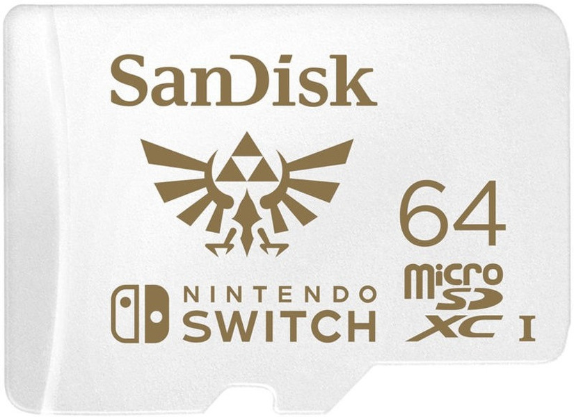 Zdjęcie produktu: Karta SanDisk Nintendo Switch microSDXC 64GB 100/60 MB/s A1 C10 V30 UHS-I U3 (SDSQXAT-064G-GNCZN)