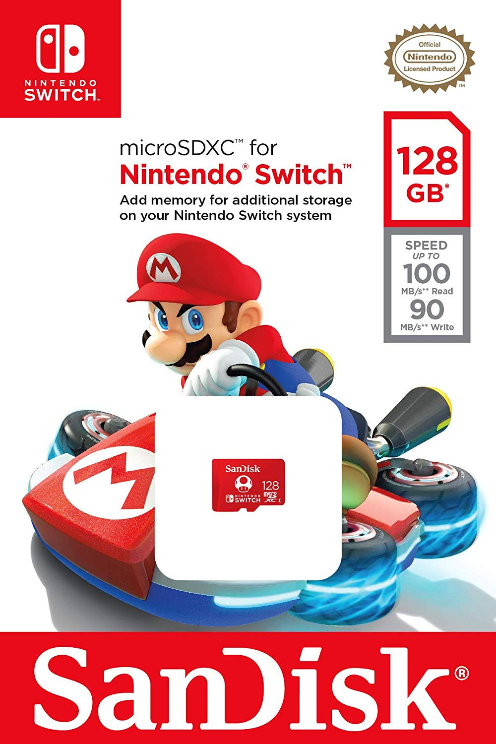 SanDisk Nintendo Switch microSDXC 128GB 100/90 MB/s A1 C10