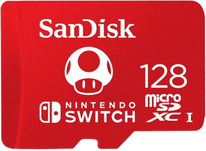 Miniatura produktu: Karta SanDisk Nintendo Switch microSDXC 128GB 100/90 MB/s A1 C10 V30 UHS-I U3 (SDSQXAO-128G-GNCZN)
