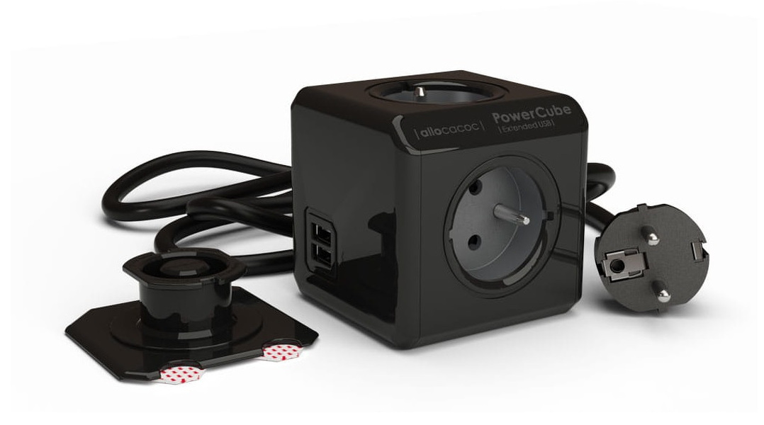 Zdjęcie produktu: Listwa zasilająca PowerCube Extended 3,0m 2x USB czarny - edycja limitowana