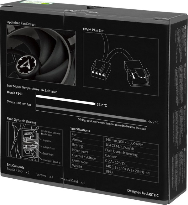 Zdjęcie produktu: Arctic BioniX F140 PWM PST 140mm ACFAN00161A