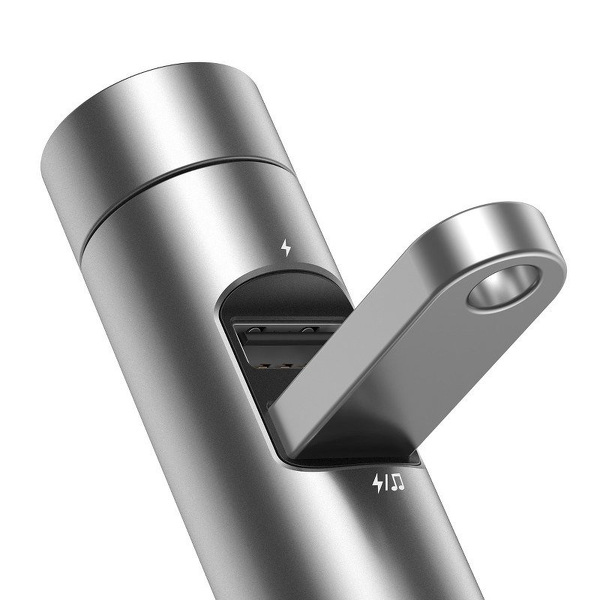 Zdjęcie produktu: Transmiter FM Baseus Energy Column, Bluetooth 5.0, 2x USB, 3.1A, QC3.0 (srebrny) CCNLZ-0S Zdjęcie produktu: Transmiter FM Baseus Energy Column, Bluetooth 5.0, 2x USB, 3.1A, QC3.0 (srebrny) CCNLZ-0S