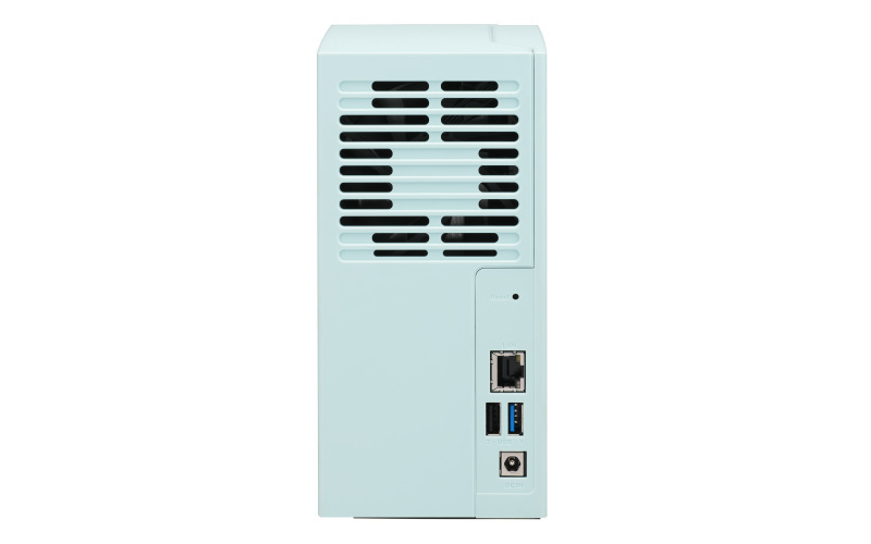 Serwer plików QNAP TS-230 2-Bay TurboNAS, SATA 6G, Czterordzeniowy Realtek RTD1296 1,4 GHz, 2 GB DDR4 RAM, 2x USB 3.2 Gen 1, 1x USB 2.0, 1x 1GbE LAN