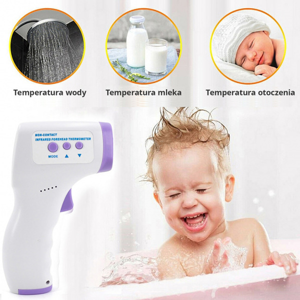 Zdjęcie produktu: Bezdotykowy cyfrowy termometr elektroniczny ES-T01 precyzyjny pirometr na podczerwień lekarski do czoła