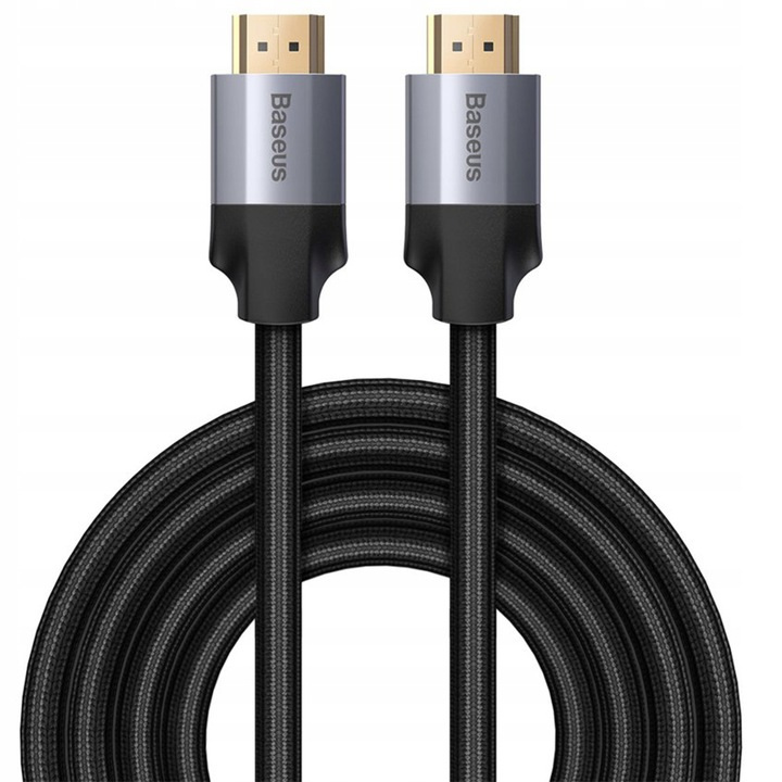 Kabel HDMI 2.0 Baseus Enjoyment 4K, 3D, 5m, nylonowy oplot (CAKSX-E0G)
