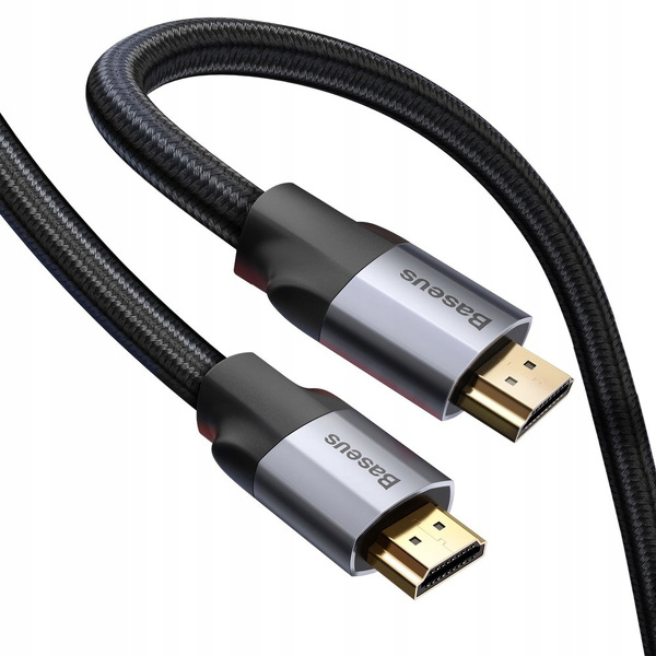 Zdjęcie produktu: Kabel HDMI 2.0 Baseus Enjoyment 4K, 3D, 5m, nylonowy oplot (CAKSX-E0G)