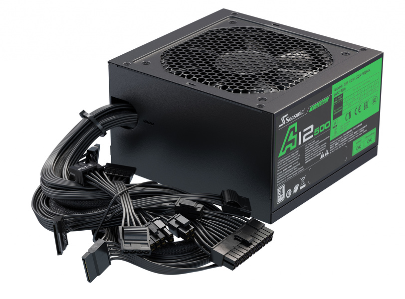 Zdjęcie produktu: Zasilacz Seasonic A12 80Plus 500W Zdjęcie produktu: Zasilacz Seasonic A12 80Plus 500W
