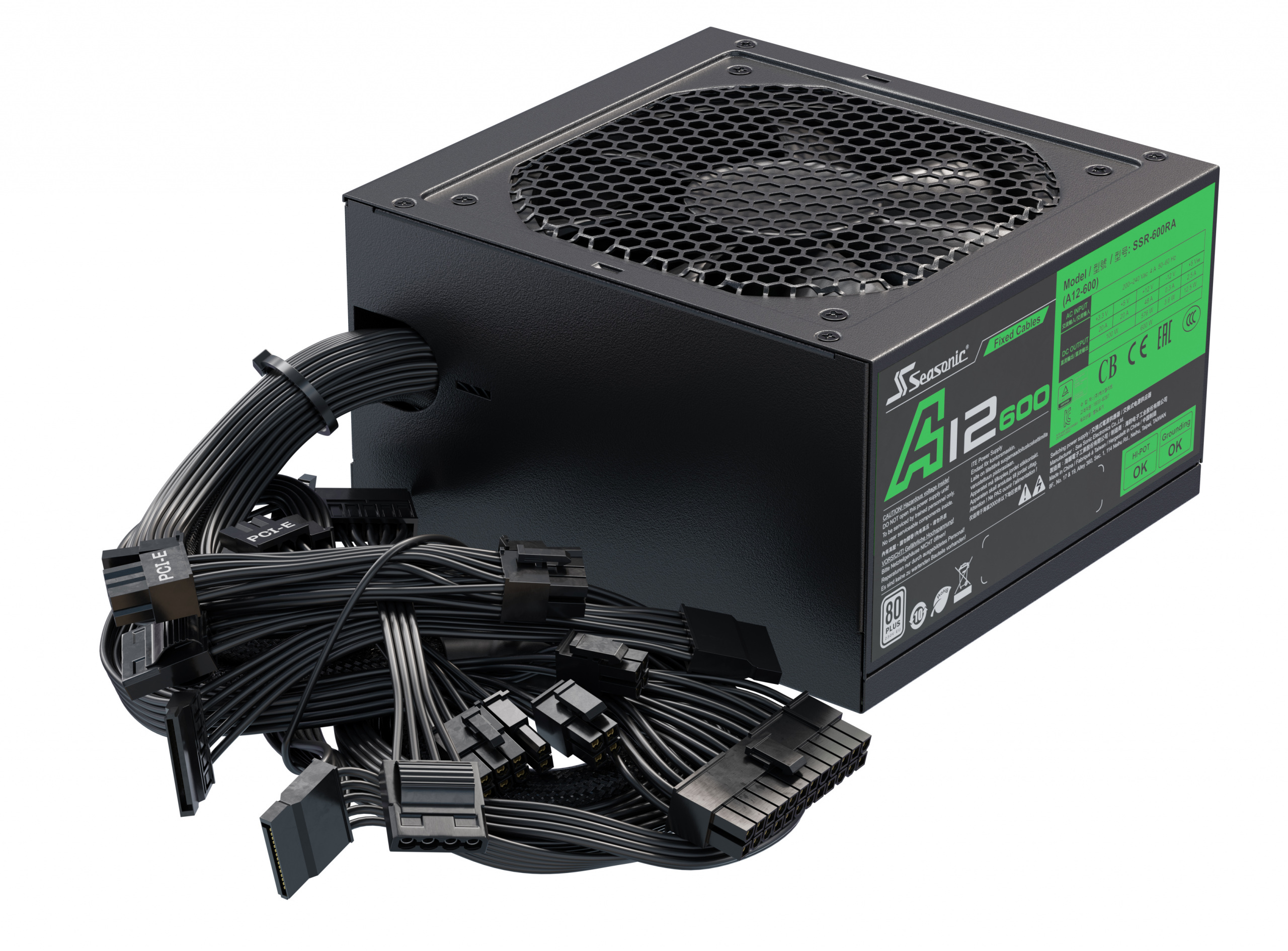 Seasonic A12 600W 80Plus 230V EU (SSR-600RA) Seasonic A12 600W 80Plus 230V EU (SSR-600RA)