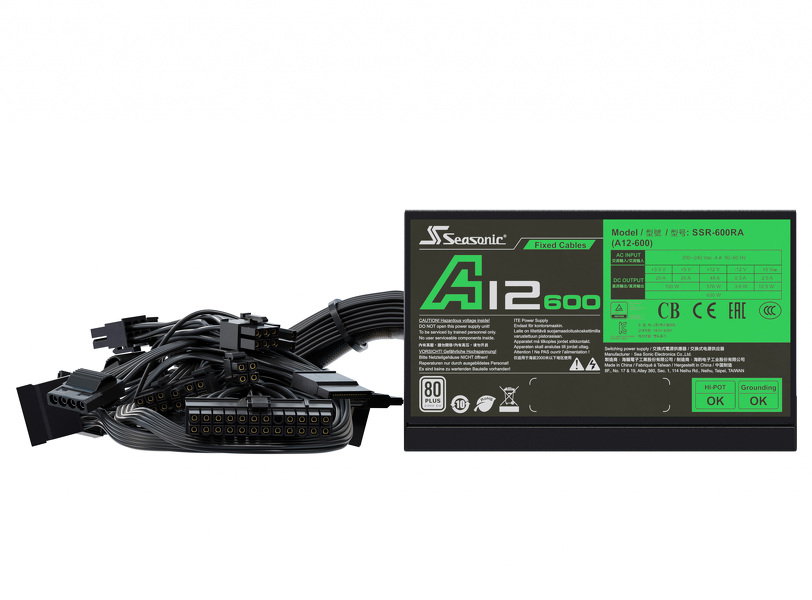 Zdjęcie produktu: Seasonic A12 600W 80Plus 230V EU (SSR-600RA) Zdjęcie produktu: Seasonic A12 600W 80Plus 230V EU (SSR-600RA)