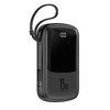 Miniatura zdjęcia: Powerbank Baseus Qpow z kablem Lightning, 10000mAh, 3A, 15W - czarny (PPQD-B01)