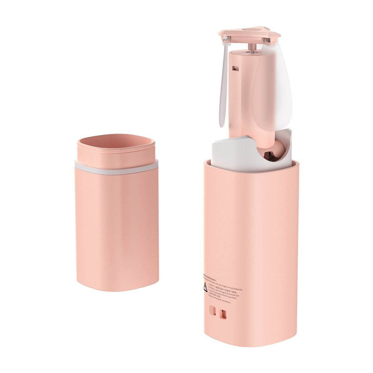 Wentylator przenośny ręczny Baseus Square z funkcją powerbanka (różowy) (CXZD-B04)