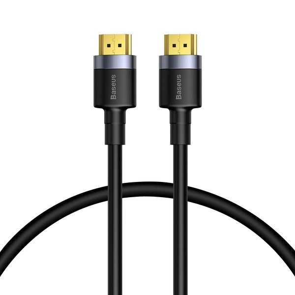 Zdjęcie produktu: Kabel HDMI 2.0 Baseus Cafule, 4K, 3D, 1m (czarno-szary) (CADKLF-E01)