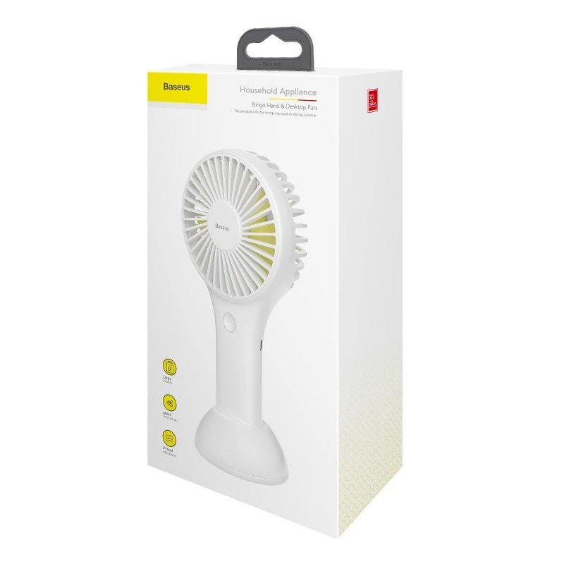 Wentylator przenośny kieszonkowy Baseus Bingo (biały) (CXBG-02)