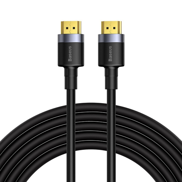 Zdjęcie produktu: Kabel HDMI 2.0 Baseus Cafule, 4K, 3D, 5m (czarno-szary) (CADKLF-H01)
