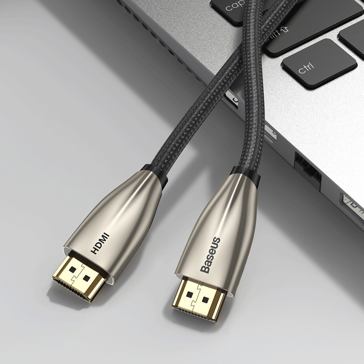 Kabel HDMI 2.0 Baseus Horizontal, 4K, 3D, 5m (czarny) (CADSP-D01)