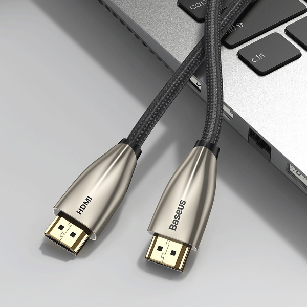 Zdjęcie produktu: Kabel HDMI 2.0 Baseus Horizontal, 4K, 3D, 5m (czarny) (CADSP-D01)