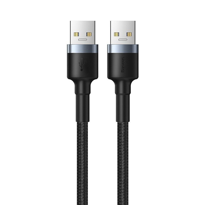 Kabel USB 3.0 A-A Baseus Cafule, 2A, 1m (czarno-szary) (CADKLF-C0G)