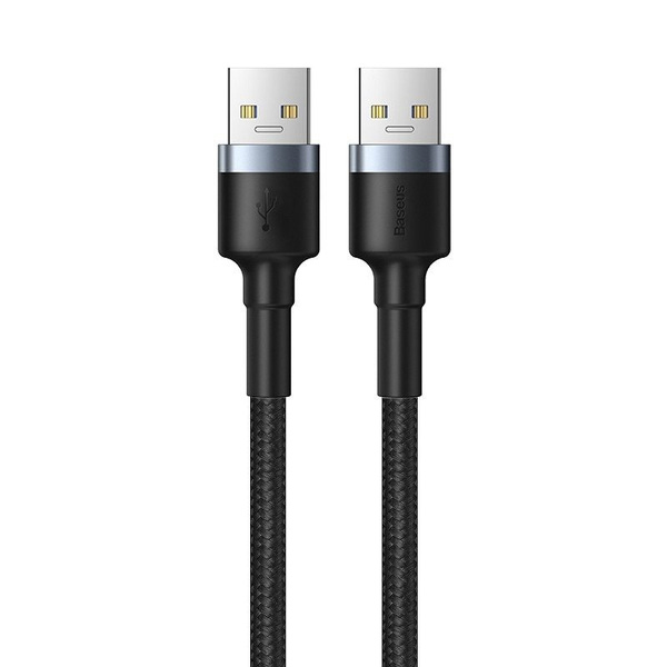 Zdjęcie produktu: Kabel USB 3.0 A-A Baseus Cafule, 2A, 1m (czarno-szary) (CADKLF-C0G)