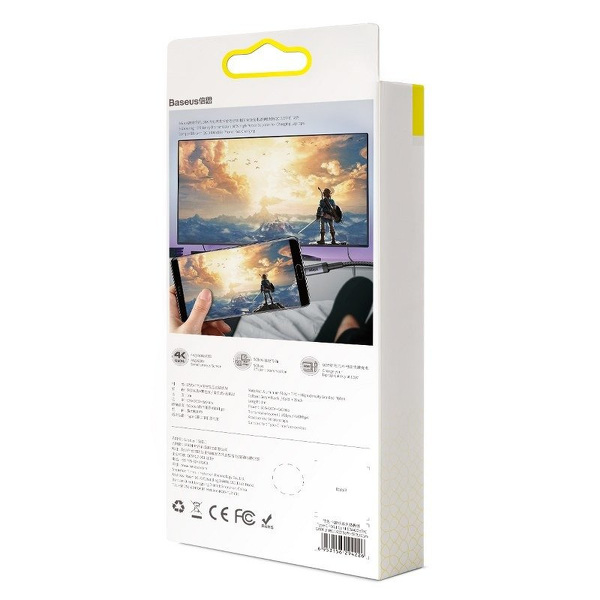 Zdjęcie produktu: Kabel przewód USB Typ-C do Typ-C 3.1 100cm Baseus Cafule PD 10Gbps 100W 4K 1m - czarno-szary (CATKLF-SG1)