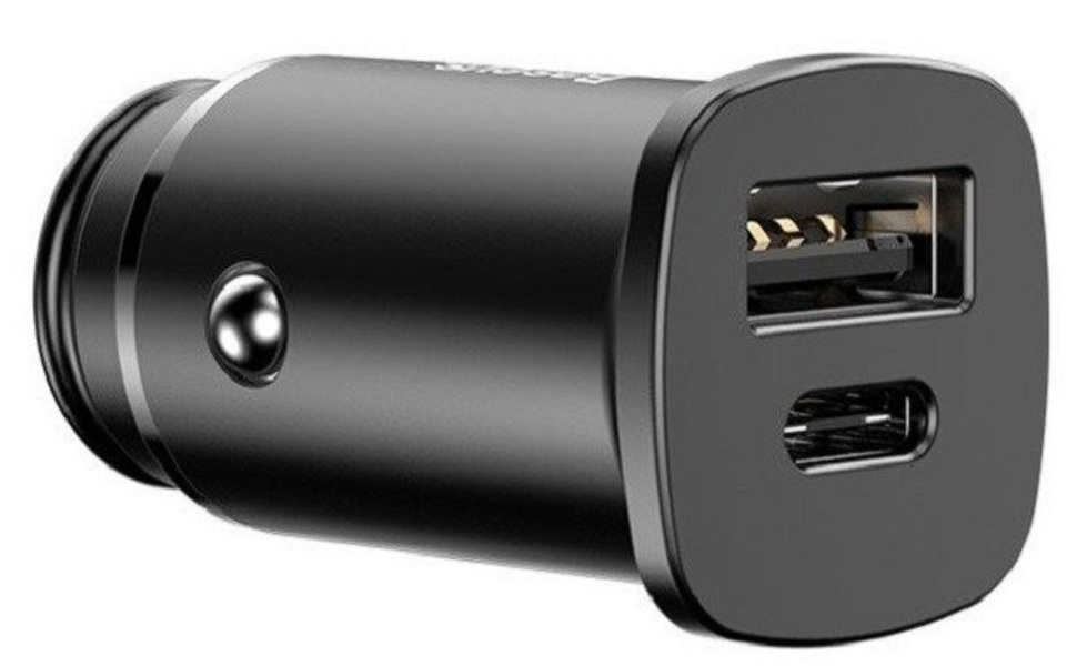 Zdjęcie produktu: Ładowarka samochodowa Baseus Square PPS TYP-C QC4.0 / PD3.0 5A USB 30W - czarna (CCALL-AS01)