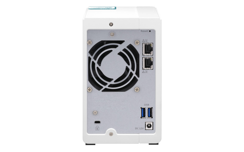Serwer plików QNAP TS-231K 2-Bay TurboNAS, SATA 6G, Alpine AL-214, 4-core, 1.7GHz, 1GB RAM, 3x USB 3.2, 2x GbE LAN