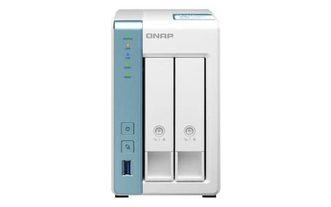 Miniatura produktu: Serwer plików QNAP TS-231K 2-Bay TurboNAS, SATA 6G, Alpine AL-214, 4-core, 1.7GHz, 1GB RAM, 3x USB 3.2, 2x GbE LAN