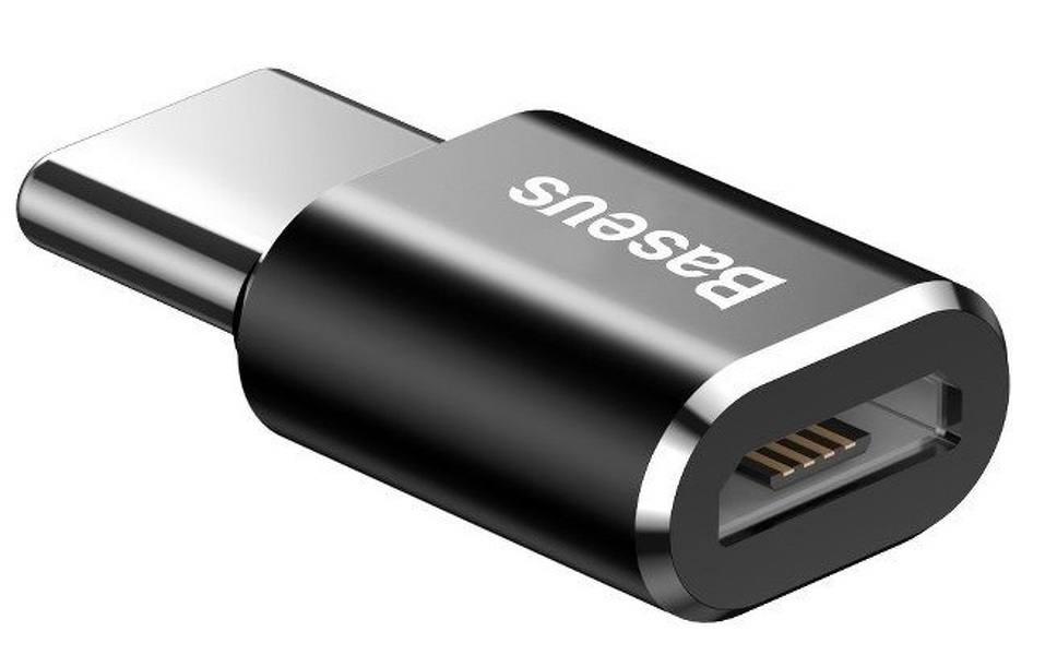 Zdjęcie produktu: Adapter Baseus Micro USB do USB Typ-C - czarny (CAMOTG-01)