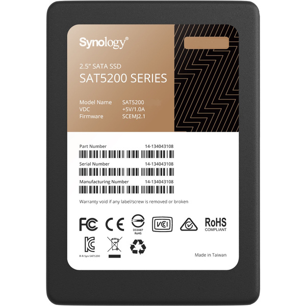 Zdjęcie produktu: Synology SAT5200-1920G SSD 2,5" 7 mm 1.92 TB 530/500MBs SATA 6 Gb/s