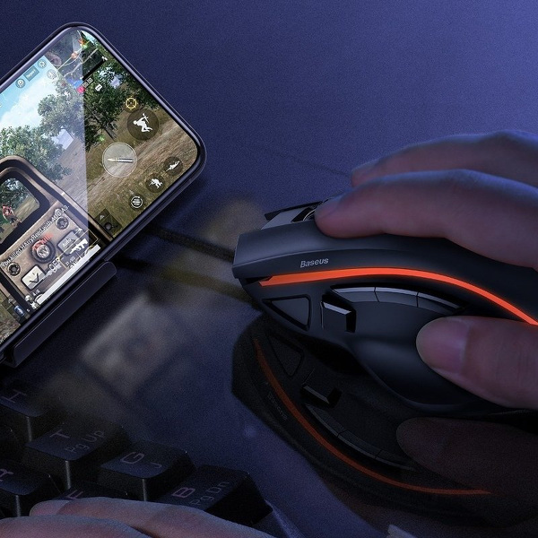 Zdjęcie produktu: Mysz przewodowa gamingowa Baseus GAMO GM01, 9 programowalnych klawiszy, 6400DPI (czarna) (GMGM01-01) Zdjęcie produktu: Mysz przewodowa gamingowa Baseus GAMO GM01, 9 programowalnych klawiszy, 6400DPI (czarna) (GMGM01-01)