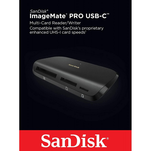 Zdjęcie produktu: Czytnik kart pamięci SanDisk ImageMate PRO microSD/SD/CF TYP-C (SDDR-A631-GNGNN)