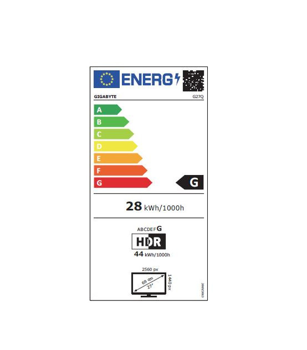 Zdjęcie produktu: Gigabyte G27QC-EK Gaming 27" QHD 165Hz